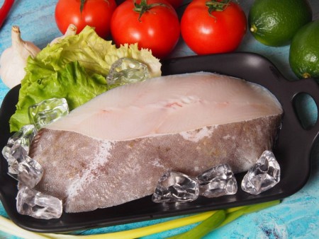 頂級格陵蘭扁鱈厚切片(大比目魚)(低包冰,主廚級鱈魚）300G /片